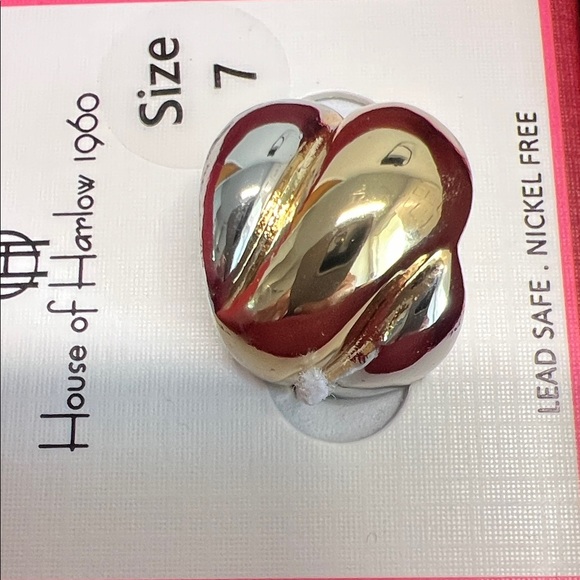 House of Harlow 1960 | Two-Tone Statement Ring | Size 7 - Picture 4 of 8